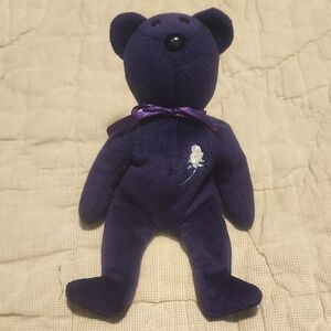Vintage Princess Diana TY Beanie Baby Bear Dated 1997